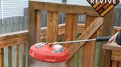 Surface cleaner attachment can make power washing a deck floor so much faster #tools #tips #wash #powerwash #howto | Stayathomewoodworks