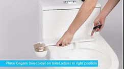 Bidet Toilet Seat Attachment - Non-Electric Bidet Attachment for Toilet Seat - Ultra-Slim Self Cleaning bidet - Adjustable Water Pressure Nozzle, Angle Control & Easy Home Installation