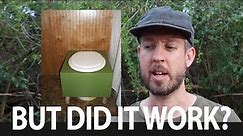We used a simple composting toilet system for a whole year (and here's how it worked out)