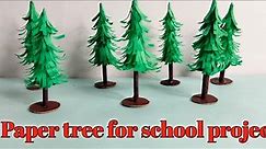 Paper Tree for School Project/3D Paper Tree for model/paper tree craft/Easy diy paper tree