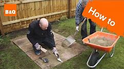 How to lay a shed base
