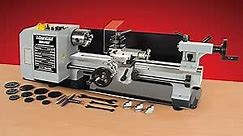 MicroLux 7x16 550W True Inch Mini Lathe Variable Speed, Professional Quality Mini Lathe with 4" 3-jaw Chuck, Bench Top Metal Lathe for Various Types of Metal Turning