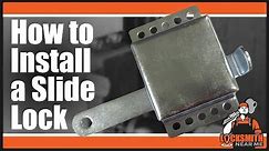 How to Install a Garage Door Slide Lock | Locksmith Near Me
