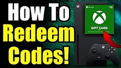 How to Redeem Codes on Xbox Series X|S! Xbox Redeem Codes/Gift Cards (For Beginners!)