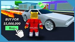 Buying the Thunderbird Car in Roblox Mad City ($5,000,000 Car)