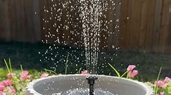 Make your own water fountain and decorate your patio this season (the planters are from Walmart) link to the solar fountain: https://amzn.to/48vCjpJ | Rocio Ruiz - Home Decor