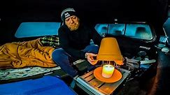 Winter Truck Camping - Flower Pot Candle Heater & Creamy Ramen