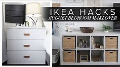 DESIGN HACKS! $500 Budget Bedroom Makeover (+ DIY Ikea Kallax + Malm Upgrades!)