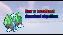 How to download and install sky client for hypixel skyblock