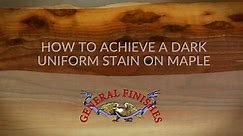 How to get a dark wood stain color on... - General Finishes