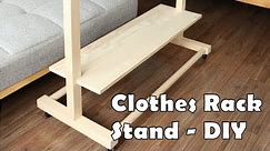 Clothes Rack Stand DIY