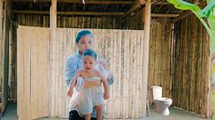 single mom - complete bathroom, bamboo toilet, off-grid living, baby care