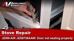 Jenn-Air Stove Repair - Door Not Closing, Sealing Properly - Oven Hinge