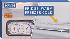 Fridge Warm but Freezer Cold? Troubleshooting Guide | Repair & Replace