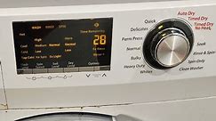 Haier HLC1700AXW Washer/Dryer Combo Quick Wash Cycle Setting Live!