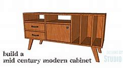 DIY Plans to Build a Mid Century Modern Cabinet