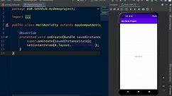 Android Studio Tutorial 01 - How To Make Hello World App in Android Studio