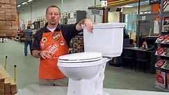 Glacier Bay 2-piece 1.0 GPF/1.28 GPF High Efficiency Dual Flush Elongated Toilet in White, Seat Included N2430E