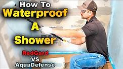 How To Waterproof A Shower - RedGard vs AquaDefense