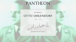 Otto Ohlendorf Biography - German SS officer and Holocaust perpetrator (1907–1951)