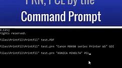 Print files PDF, PRN, PCL by the Command Prompt