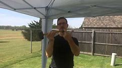 How to set up, secure & tear down a 10x10 easy up canopy tent.