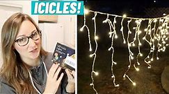 Christmas Icicle Lights Unboxing and Review 2021 | 400 LED 32ft 80 Drop Icicle Lights for Holidays