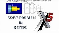HOW TO SOLVE MASTERCAM LATHE PROBLEM IN EASY 5 STEPS
