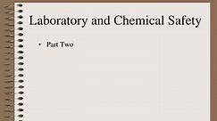 PPT - Laboratory and Chemical Safety PowerPoint Presentation, free download - ID:3397091