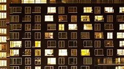 Timelapse Exterior Modern Apartment Block Night Stock Footage Video (100% Royalty-free) 25375199 | Shutterstock