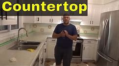 Caulking A Kitchen Countertop-Easy Tutorial