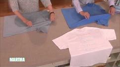 How to Fold a T-Shirt | Martha Stewart
