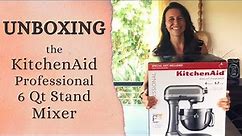 KitchenAid 6 Qt Professional Stand Mixer Unboxing