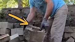 The worst blocks to build a retaining wall with!