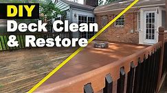 How To Clean and Stain Your Deck. (Make your own cleaner)!