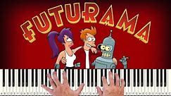 Futurama - Theme - PIANO TUTORIAL