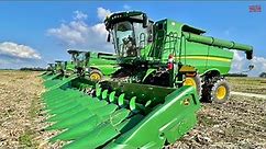 2,800 Acre Corn Field Harvested by JOHN DEERE S790 Combines