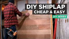 DIY Plywood Shiplap Cheap & Easy | DIY Series