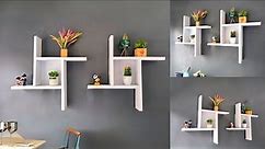 DIY Creative and Stylish Wall Shelves from Upcycled Cardboard | Easy Home Decor Ideas