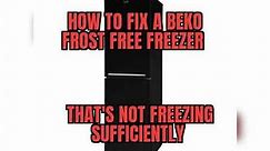 How to fix a Beko Fridge Freezer that's not freezing very well. please Like and subscribe.