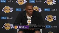 Russell Westbrook introduced as a Laker