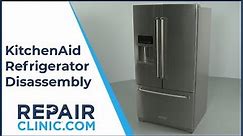 KitchenAid Refrigerator Disassembly (Model KRFF507HPS02)