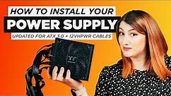 HOW TO install a Power Supply / 2023 Update