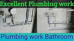 Plumbing work Bathroom || plumbing work in House || Plumbing work Conceated Wall mixer Details