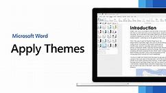 Change a theme and make it the default in Word or Excel