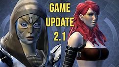 SWTOR Game Update 2.1 Customization - First Look at the Appearance Designer and Species Change