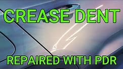 Crease Dent Repair On Rear Volvo Doors | No paint