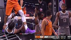 Devin Booker steps over Paul George 🤭 Suns vs Clippers