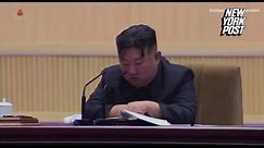 Kim Jong Un cries while pleading with women to have more kids