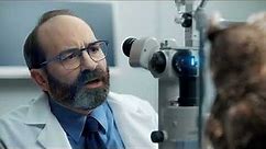 America's Best Contacts & Eyeglasses Doctor asking the owl what it is doing Ad